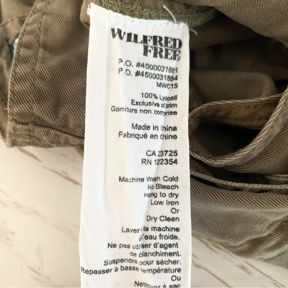 ARITZIA | WILFRED FREE ‘VALLETTA OVERALLS’ DRAPEY WASHED TWILL CINCH TIE WAIST - Picture 13 of 16